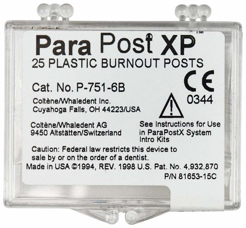ParaPost XP Ausbrennstifte Verpackung mit Artikelnummer und Herstellerangaben.