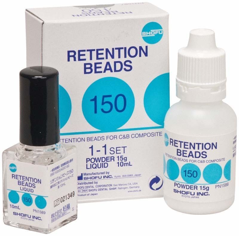 Solidex Retention Beads Set mit Flasche und Verpackung.