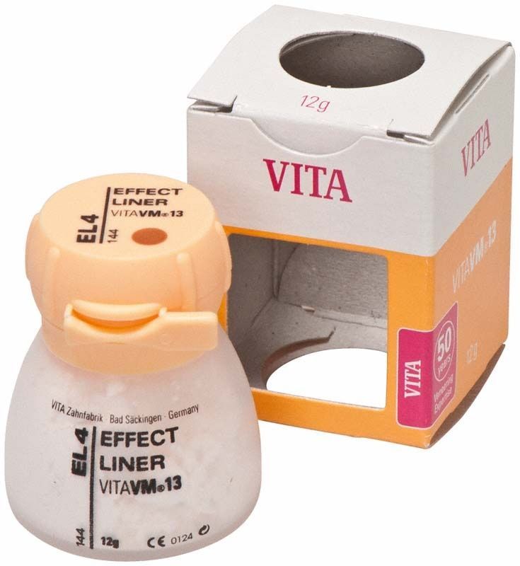 VITA VM13 Effect Liner EL4 Keramikpulver mit Verpackung.