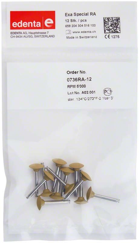 Exa Special Polierer Scheibe in transparenter Verpackung mit Produktdetails.