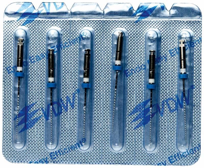 FlexMaster® NiTi-Feilen in Blisterverpackung zur Wurzelkanalaufbereitung.