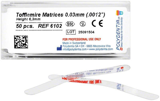 Image of Tofflemire Matrizen 6,3mm 50 Stück 0,03mm