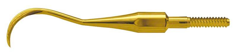 Einschraubbare Scaler-Spitze American Eagle XP Quik-Tip H6 in Goldfarbe.