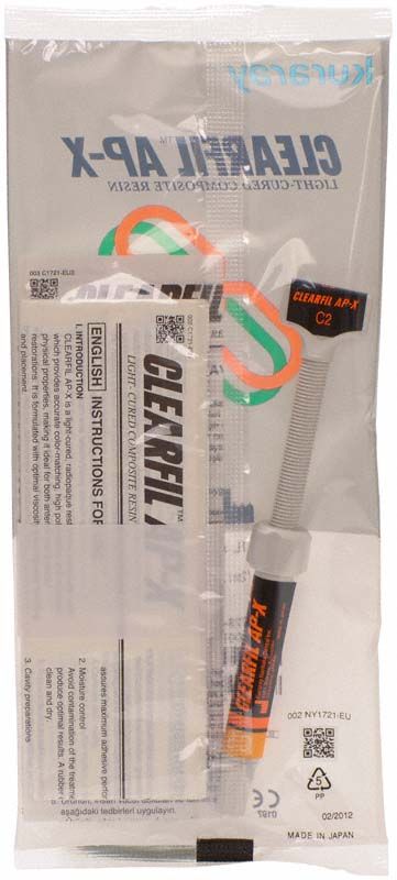 Klarfil AP-X Spritze C2 in Originalverpackung mit Anweisungen.