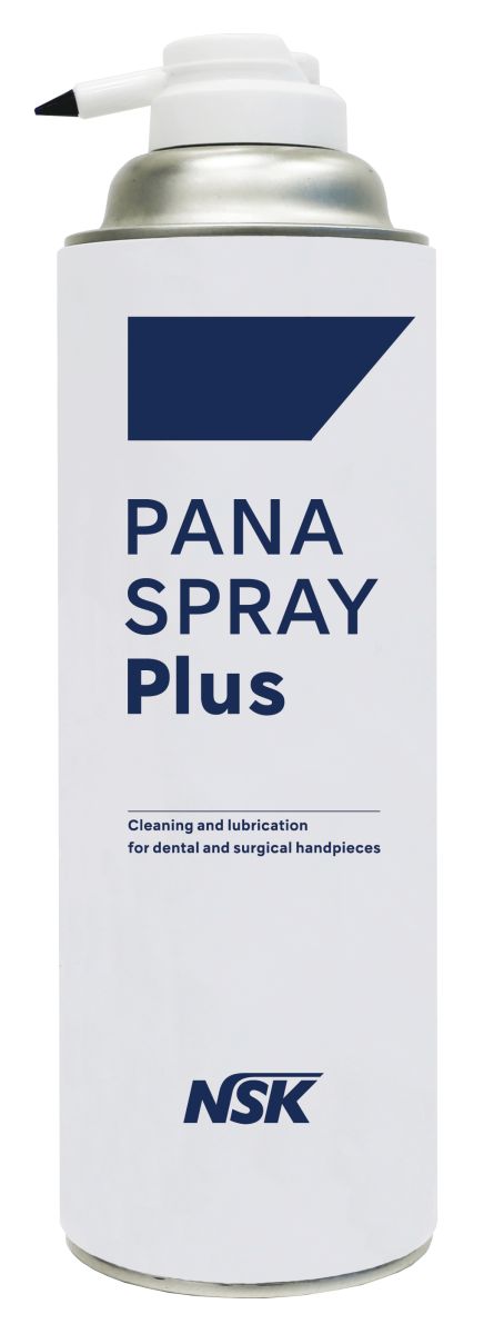 Pana Spray Plus Dose mit blauem Logo und Sprühkopf.