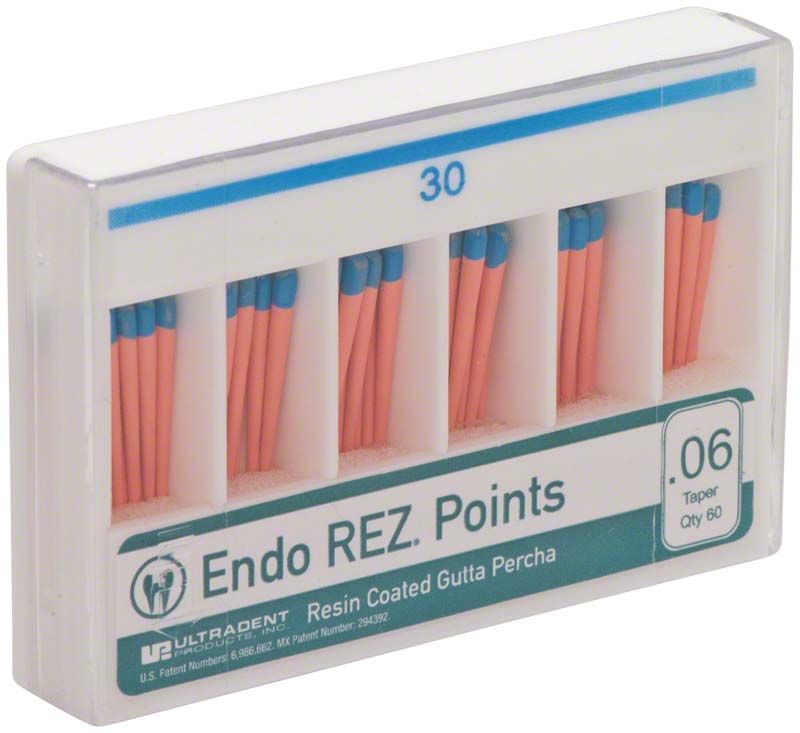 EndoREZ Points .06 Gr. 030 in weißer Verpackung mit blauen Markierungen.