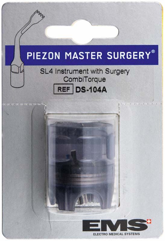 Verpackung des EMS Swiss Instruments SL4 für chirurgische Anwendungen.