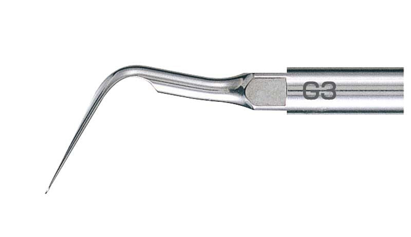 Ultraschallscaler-Aufsatz G3 aus Edelstahl mit gebogenem Ende