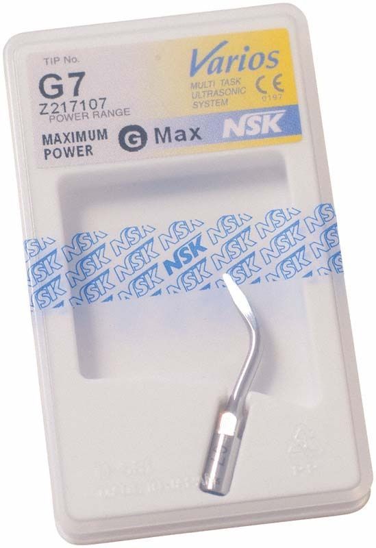 Ultraschallscaler-Aufsatz G7 in Originalverpackung mit Herstelleraufdruck.