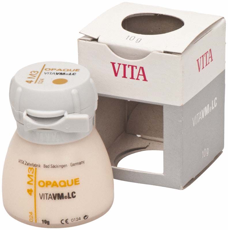 VITAVM LC Opaque 3D Dose 4M3 mit Verpackung im Hintergrund