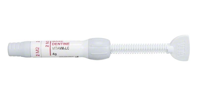 VITAVM®LC BASE DENTINE SYSTEM 3D-MASTER® 2M2 in weißer Spritze.