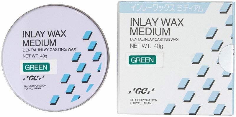 Inlay Wax Medium in grüner Dose, 40g, mit Verpackung.