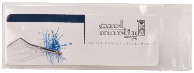Zahnsondenspitze mit Gewinde Figur 9 in Verpackung.