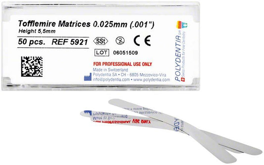 Image of Tofflemire Matrizen 5,5mm 0,025mm 50er