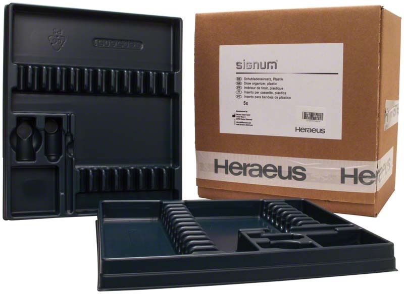 Schubladeneinsätze für Signum® mit Platz für 100 Spritzen.