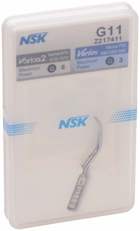 Varios Ultraschallscaler-Aufsatz G11 in Originalverpackung von NSK Europe.