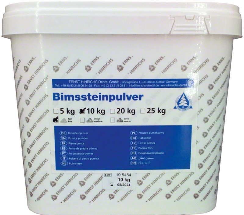Bimssteinpulver fein 10kg Eimer von Ernst Hinrichs GmbH.