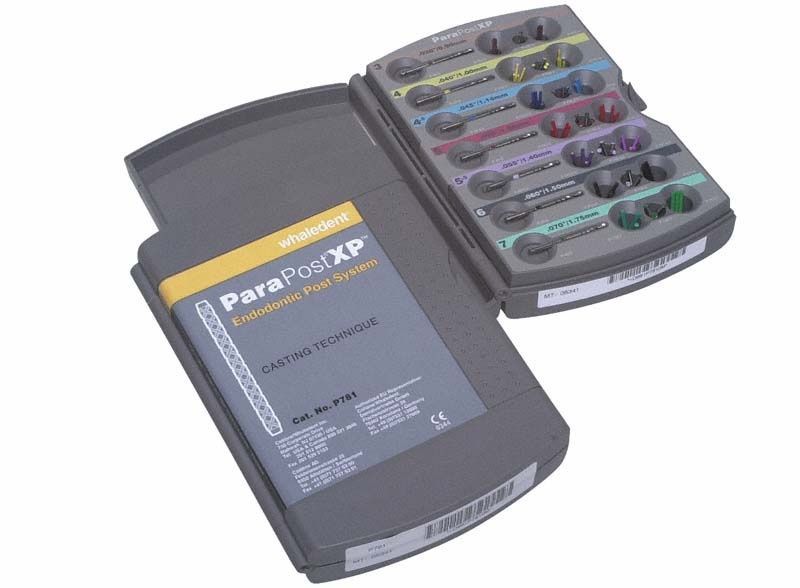 ParaPost® XP™ Einführungspackung Gusstechnik mit verschiedenen Wurzelstiftgrößen.