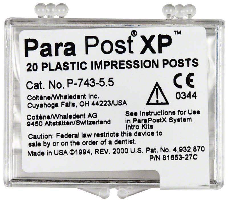 ParaPost® XP™ Abformstifte 20er Packung Gr. 5.5, violett, Verpackungsvorderseite.