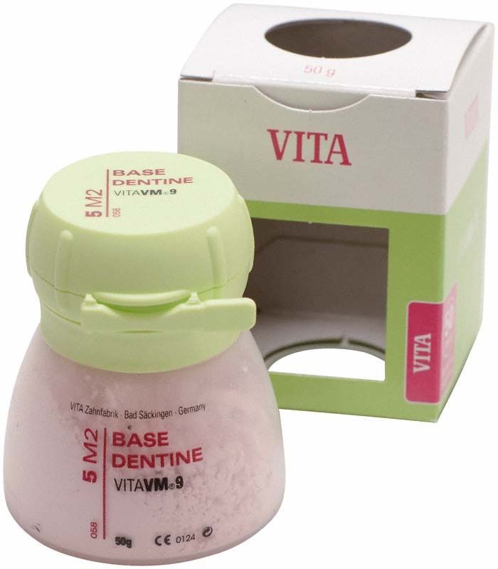 VM9 3D Base Dentin 50g 5M2 Zahnmaterial mit Verpackung.