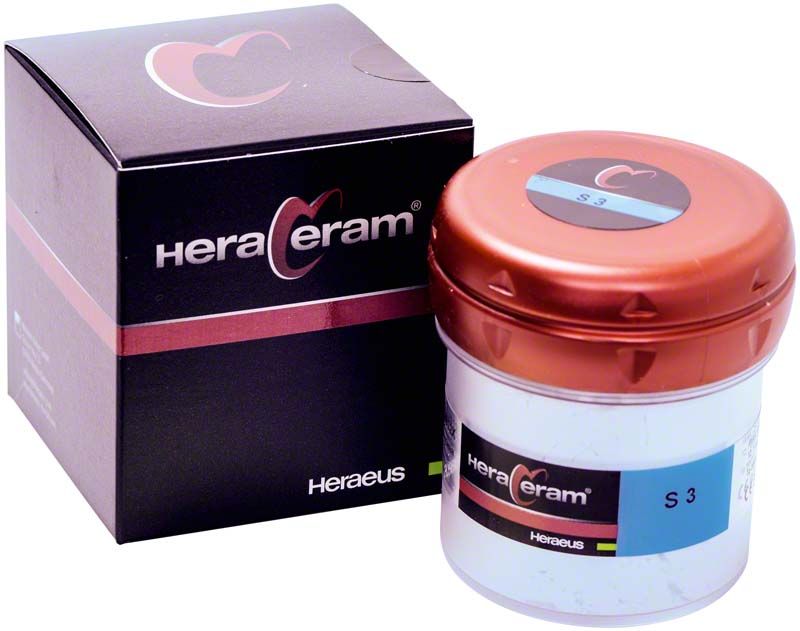HeraCeram® Schneide 100g S3 Keramikpulver mit Verpackung.