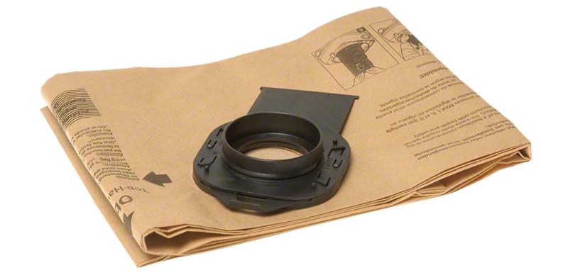 Vortex compact Ersatzfiltersäcke, braun mit schwarzem Anschluss, 5 Stück.