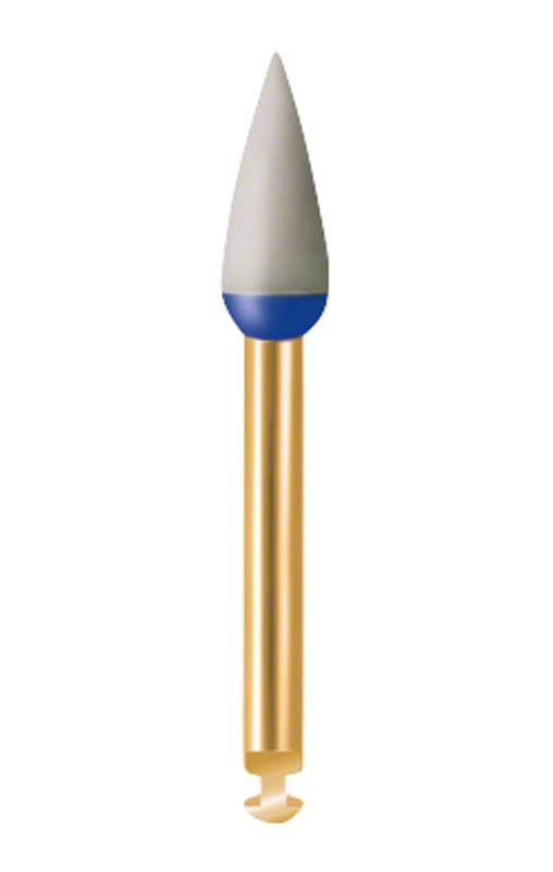 EVE DIACOMP® ultra Flamme - DCU1 Dentalpolierer mit blauem Ring.