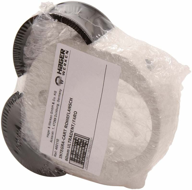 Verpackter Integra® Rohrflansch Ultradent / Faro mit sichtbarem Etikett.