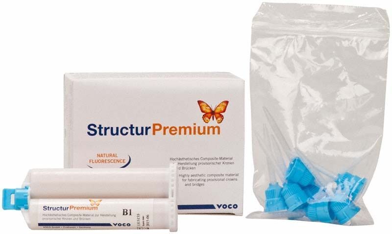 Structur Premium Kartusche B1 75g mit Verpackung und Zubehör.