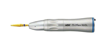 Ti-Max X Handstück Typ X65L blau mit Licht auf weißem Hintergrund