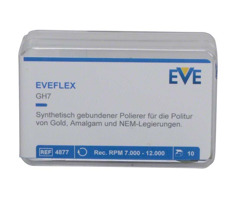 EVEFLEX Polierer Packung mit 10 Stück für Zahntechnik, mittel GH7.