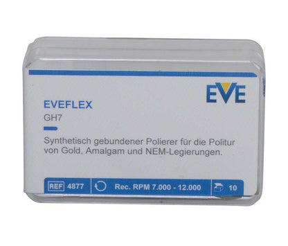 EVEFLEX Polierer Packung mit 10 Stück für Zahntechnik, mittel GH7.