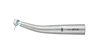 Zahnärztliche Lichtturbine S-Max pico SL in Nahaufnahme mit silbernem Finish.