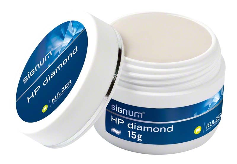 Signum® HP diamond Polierpaste von Kulzer in weißem Behälter, 15g.