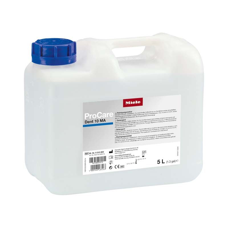 ProCare Dent 10 MA Flüssigkonzentrat in einem 5-Liter-Kanister mit blauem Deckel.