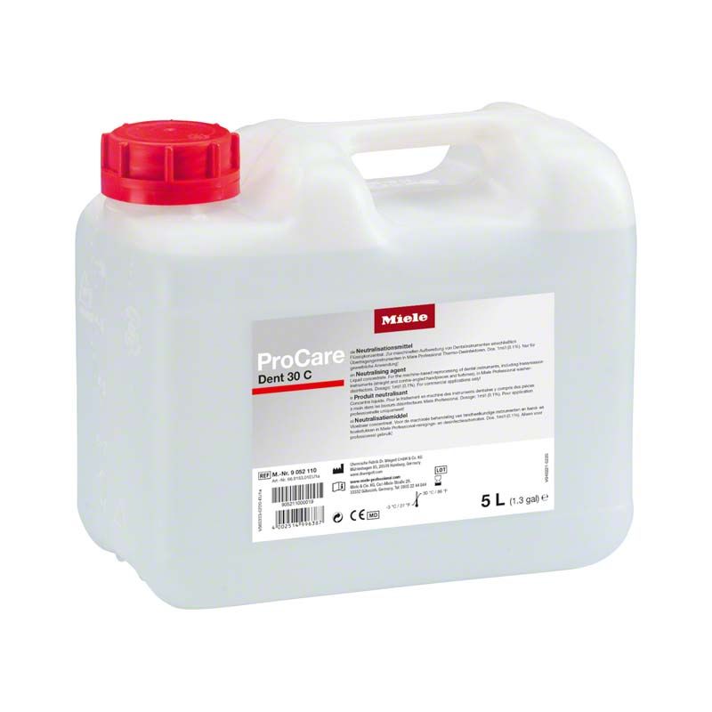 ProCare Dent 30 C 5-Liter-Kanister mit rotem Schraubverschluss.