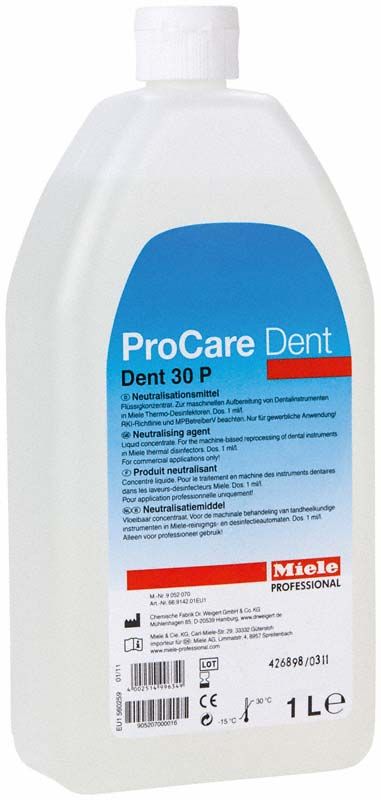 ProCare Dent 30 P, 1-Liter-Flasche mit Etikett und blauer Aufschrift.