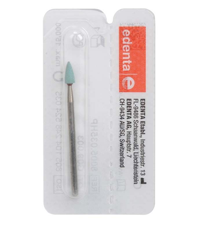 CeraPro gelb Spitze Keramik Polierer in Blisterverpackung.