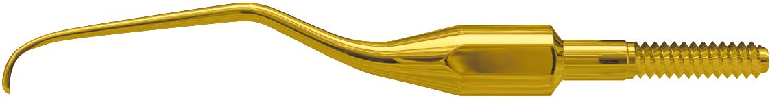 Goldene Kürettenspitze American Eagle XP Gracey +3 für präzise Dentalhygiene.