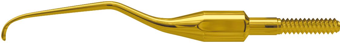 American Eagle XP Gracey +3 Access Quick-Tip Anterior Kürettenspitze in Gold.