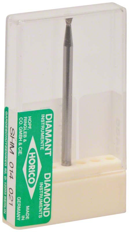 Sinterdiamant SHM 014 021 in transparenter Kunststoffverpackung.