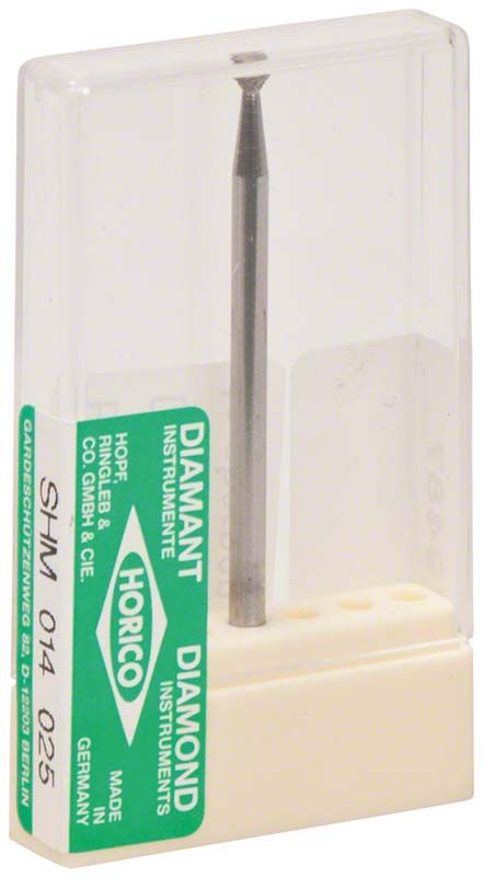 Sinterdiamant SHM 014 025 in transparenter Verpackung mit grünem Etikett.