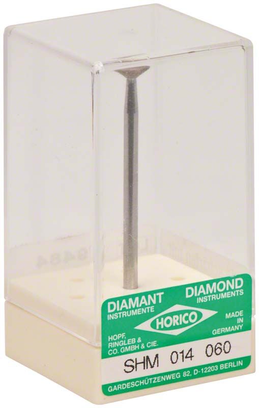 Transparente Verpackung mit Sinterdiamant SHM 014 060 von Horico.