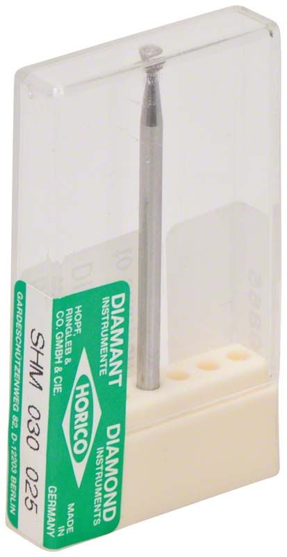 Sinterdiamant SHM 030 025 in transparenter Verpackung für Dentalanwendungen.