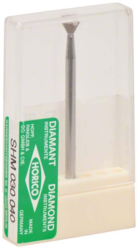 Transparente Verpackung mit Sinterdiamant SHM 030 040, grünes Etikett.