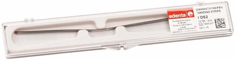 Diamantstreifen 30 Mikron, 2,5 mm breit, rot, in Kunststoffverpackung.