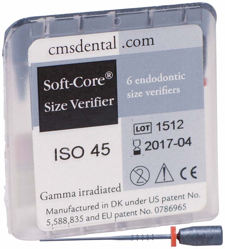Soft-Core Prüfstift ISO 045 in Verpackung mit Produktdetails.