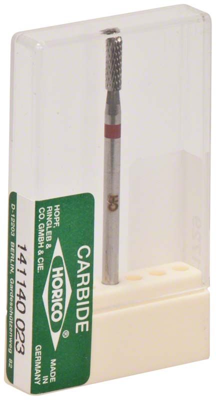 Hartmetallfräser 141 140 023 in transparenter Verpackung mit rotem Ring.