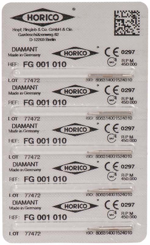 Verpackung von Diamant FG 001 010 mit Herstellerinformationen und QR-Code.