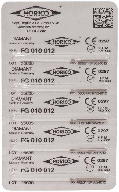 Verpackung von Diamant FG 010 012 mit Produktdetails und QR-Code.